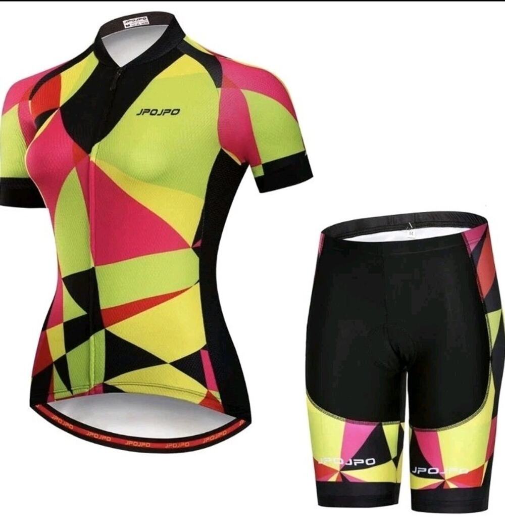 NEW! JPOJPO Pro Outdoor Sports Women’s XL Bike Wear 2 Pc Cycling Set Quick Dry